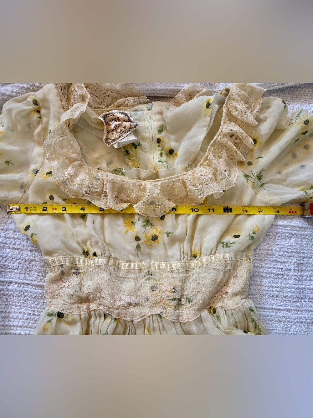 Gunne Sax vintage 1970s Gunne Sax prairie dress by Jessica McClintock - Picture 11 of 12